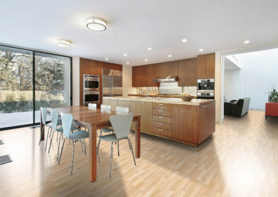 Modern Kitchen with Luxury Vinyl Tile